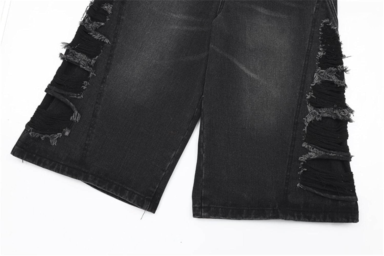 Hesaco Jorts for Men - Y2k Jorts Baggy Jorts Distressed